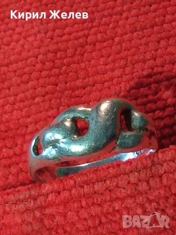 Ажурен АРТ МОДЕЛ СРЕБЪРЕН ПРЪСТЕН СРЕБРО 925 ПРОБА ДИЗАЙНЕРСКА РЪЧНА РАБОТА 44339, снимка 12 - Пръстени - 46234959