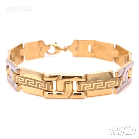 Златна мъжка гривна 15,60гр. 24,0см. 14кр. проба:585 модел:28696-1, снимка 1