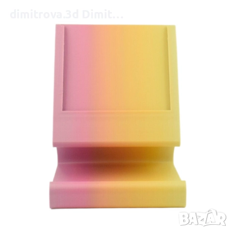 Цветна 3D стойка за телефон с възможност за персонализация и снимка, снимка 3 - Селфи стикове, аксесоари - 51295855