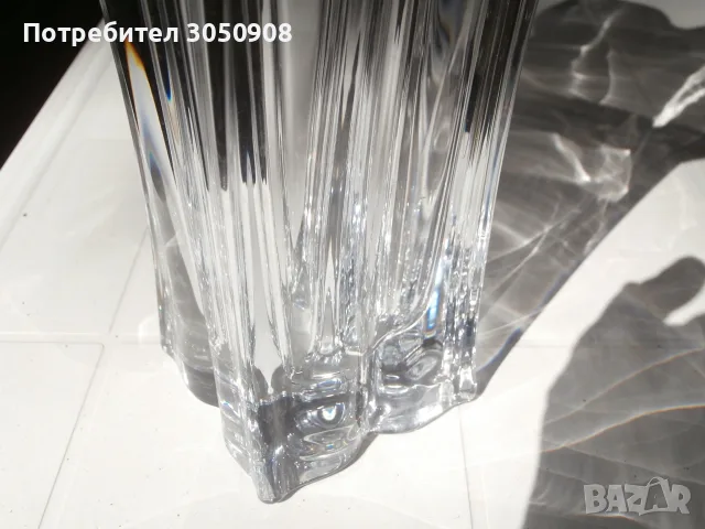 Кристална ваза Bohemia Флорал, 28 cm, снимка 9 - Вази - 56198151