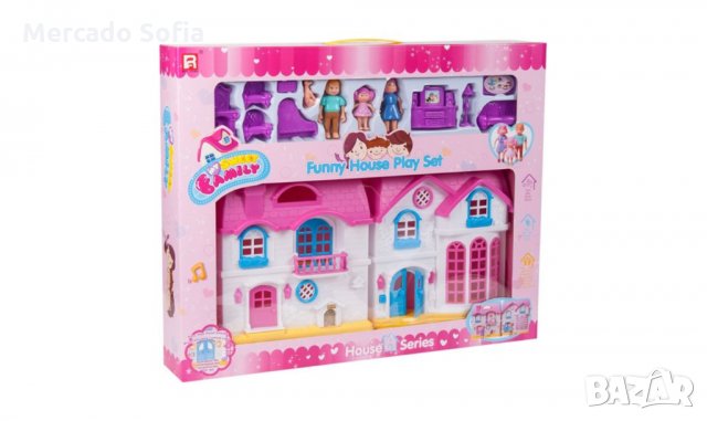 Къща за кукли със звукови светлини - 13 аксесоари