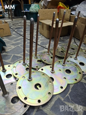 Поцинкован кръгъл фланец с 1 медна тръба за термосонда. , снимка 3 - Бойлери - 51814123