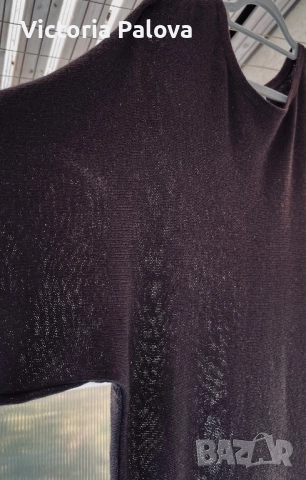 Бутикова рокля шоколад от фин кашмир JUTTA уникален модел, снимка 11 - Рокли - 52158718