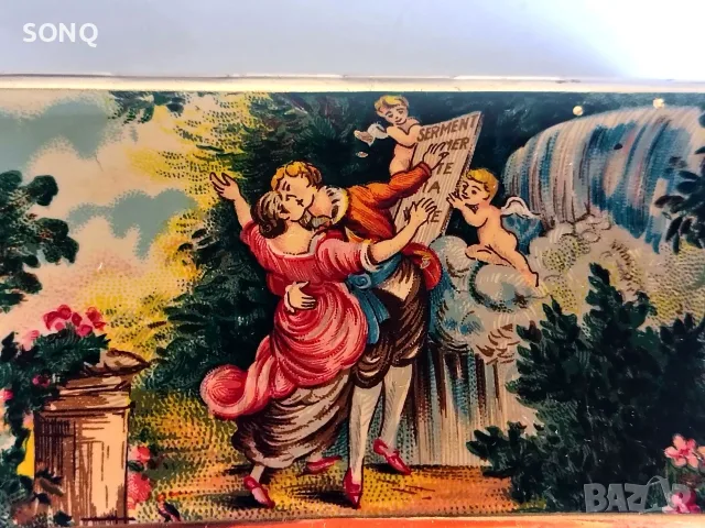 Прекрасна Рядка Емайлирана Табакера,Кутия - Stratton, снимка 4 - Други ценни предмети - 55833220