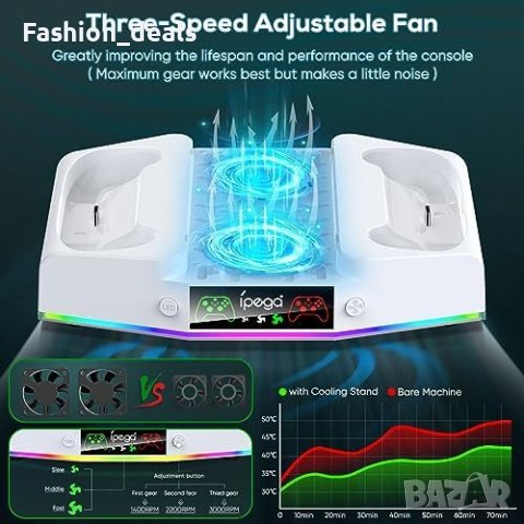 Нова Модернизирана стойка за вентилатор за Xbox Series S със зарядна станция, снимка 5 - Аксесоари - 42310589
