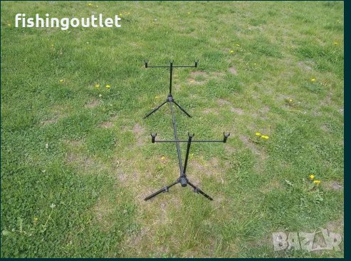  Рибарска тройна шаранджийска стойка . Сигнализатори и обтегачи .