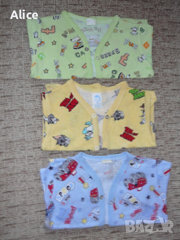 Бодита с къс ръкав 3 броя - размер 36 /3-6 мес./, снимка 2 - Бодита за бебе - 37745037