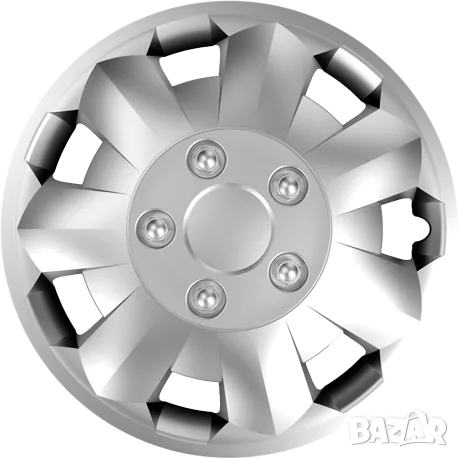 Тасове Versaco NOVA сребристи за 14'' джанти, комплект от 4 броя
