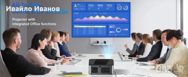 Аndroid LED проектор 1080HD 25000Lumens + Wireless HDMI Set 50m., снимка 10 - Плейъри, домашно кино, прожектори - 49424277