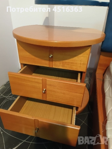 Нощни шкафчета и тоалетка от чам, снимка 4 - Шкафове - 52155480