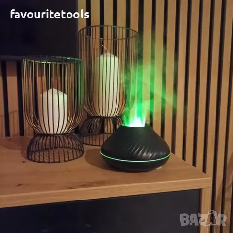 Овлажнител 130мл с включени 3 ароматизатора, с ефект горящ огън, снимка 14 - Ароматизатори - 47604587