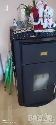 Пелетна камина Golden fire GF 30kw, снимка 5 - Отоплителни печки - 52840406