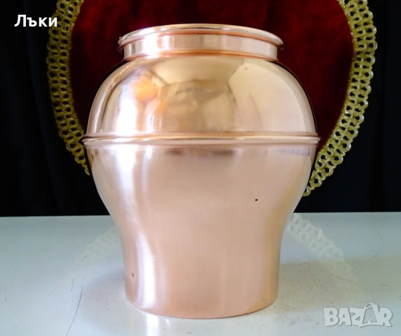 Шведска медна чаша за вино,халба,чиста червена мед. 