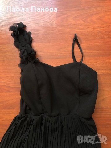 Черна рокля с гол гръб, снимка 2 - Рокли - 29601265