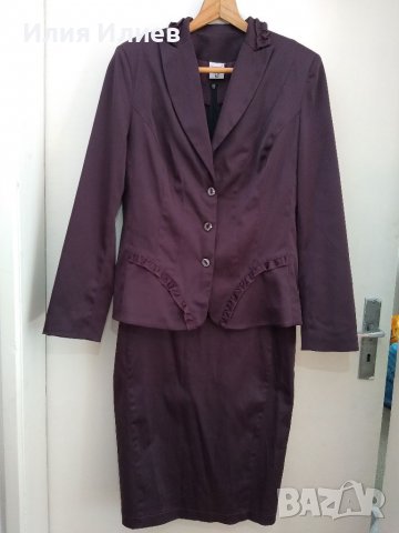 Дамски костюм от две части Рени, размер XL, сукман и сако , снимка 2 - Костюми - 38333320