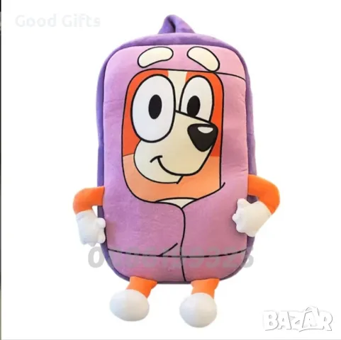 Плюшена играчка Раница Блуи и Бинго, Bluey and Bingo раница , снимка 7 - Плюшени играчки - 47358497