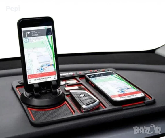 Многофункционална противоплъзгаща подложка за кола 4в1, снимка 11 - Аксесоари и консумативи - 50310786