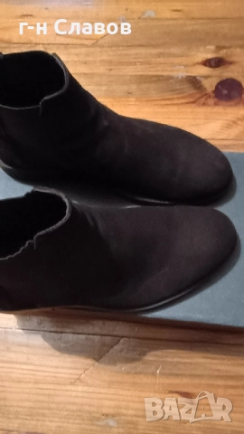 ZARA КОЖА Велур Боти, снимка 10 - Мъжки боти - 52100948