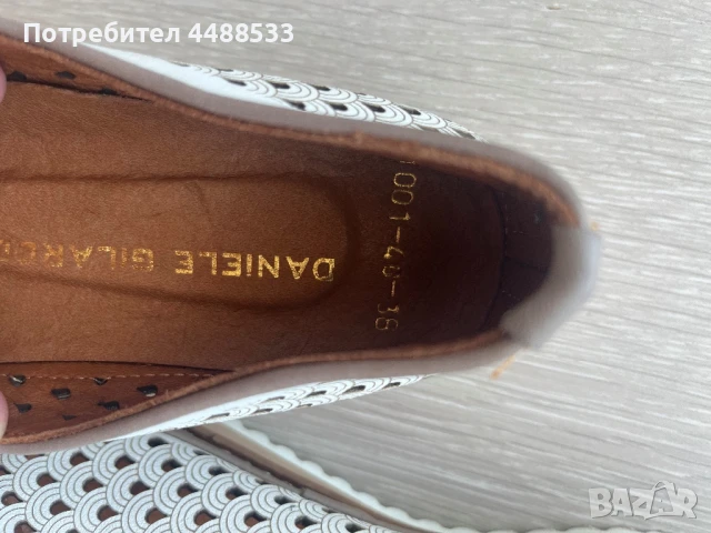 Балетки Daniele Gilardo, размер 38, снимка 3 - Дамски ежедневни обувки - 50621392