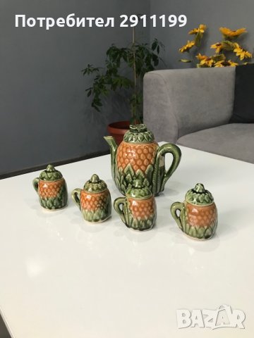 Керамична кана с чаши