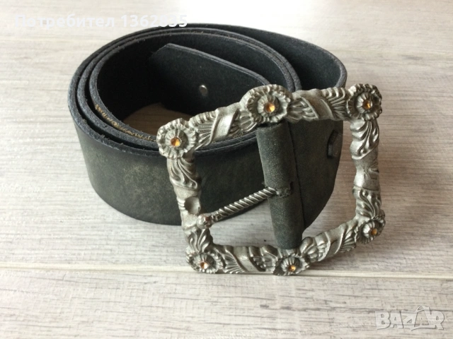 кожен колан от естедствена кожа PHILIPP PLEIN 95 см Made in Italy, снимка 4 - Колани - 54190858