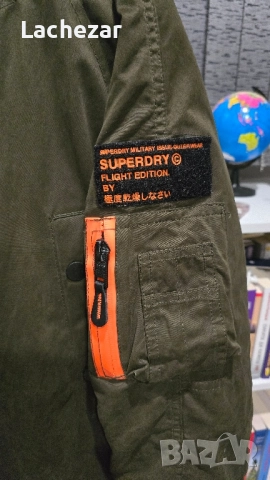 Mъжко зимно яке SuperDry размер S/M, снимка 3 - Якета - 52347922