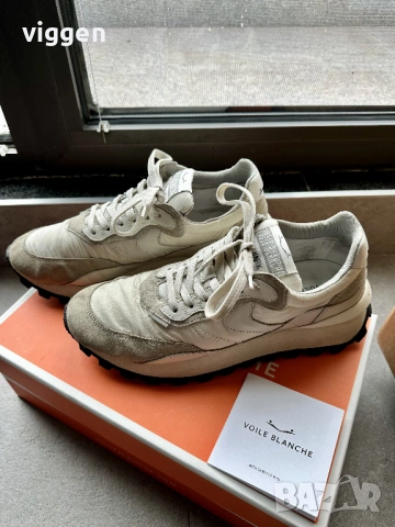 VOILE BLANCHE италиански бели маратонки от висок клас. Размер 42, снимка 5 - Маратонки - 53932897