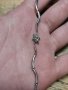 Сребърна полутвърда гривна (93), снимка 4