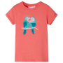 Детска тениска, корал, 92（SKU:11199, снимка 1 - Детски тениски и потници - 44788966