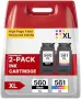 Нови 2 броя 560XL 561XL мастилници за Canon PIXMA TS5350 TS7450 – черна + цветна принтер мастило , снимка 1