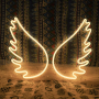 Светодиодна неонова светлинна табела Ангелски крила, USB, за декорация, снимка 1 - Декорация за дома - 44737843