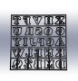 Латиница Азбука букви пластмасови форми резци печати за тесто фондан PATCHWORK , снимка 1