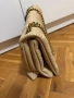Бежова чанта с златна дръжка, снимка 2