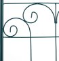 Метална градинска ограда, комплект от 2 закопчаващи се, тъмнозелени, 180 x 50 cm, снимка 6