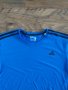 adidas blue Essential 3 Stripe - страхотна мъжка тениска, снимка 2
