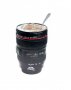Чаша за кафе и капучино във формата на фото обектив, снимка 1