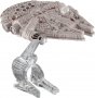 Комплект космически кораби Star Wars - TIE Fighter & Millenium Falcon- Hot Wheels / Mattel, снимка 4