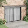 vidaXL Сенник за врата, черен, 400x100 см, поликарбонат, снимка 2