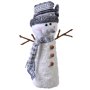 Коледен Снежен човек, Сива шапка, 30см, снимка 1 - Декорация за дома - 42707929