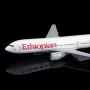 Boeing 777 самолет модел макет Etiopian Африка полети писта стюардеса, снимка 4