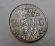 Сребърна монета 2,5 гулдена 1961 г. Холандия, снимка 2