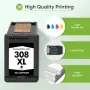 Нови HP 308XL мастила черно цветно Envy 6100e 6120e 6532e DeskJet 4310 принтер тонер мастило печат, снимка 6