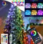 Коледни Лампички за Елха и Декорация 10м. с Дистанционно, Блутут, RGB, снимка 3