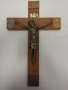Дървен кръст разпятие Исус Христос, снимка 1 - Други ценни предмети - 31410314