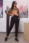 Панталон “Black Urban Comfort” – черен спортно‑елегантен панталон арт.8038, снимка 4