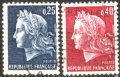 Клеймовани марки  Мариана 1967 1969 от Франция 