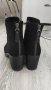 Дамски черни боти кожа и велур , снимка 7
