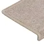 vidaXL Изтривалки за стълби 15 бр. 65x21x4 см, бежови, правоъгълни, с кант, снимка 6