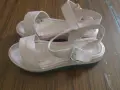 Бледо розови дамски сандали естествена кожа , снимка 3