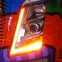 К-т оранжеви DRL LED-дневни светлини за VOLVO FH4 след 06/2015г.+, снимка 1